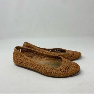 Frye Women’s Woven Leather Ballet Flats Size 8.5
